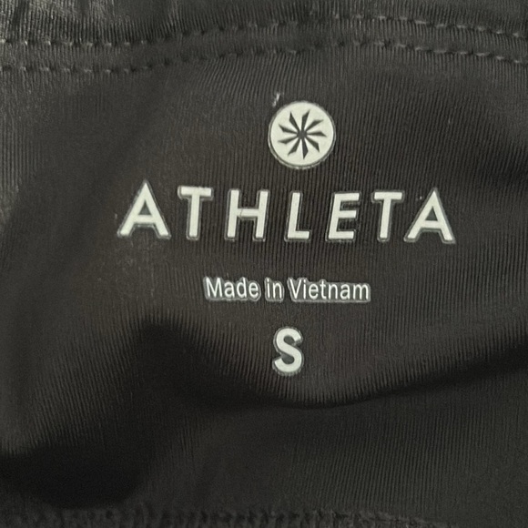 Athleta black & white size small athletic leggings - Picture 3 of 4